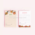 Custom Floral Themed Monthly Wall Calendar